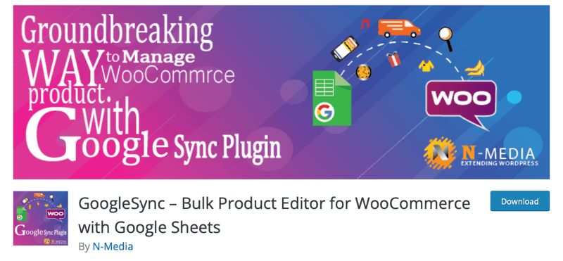 Bulk Product Sync with Google Sheets Plugin for WooCommerce