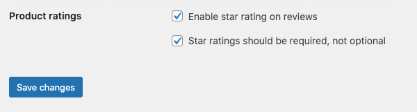 Configure WooCommerce Product Ratings