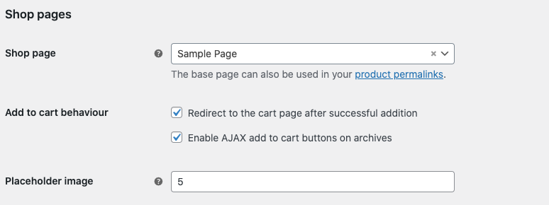 Configuring WooCommerce Products shop pages