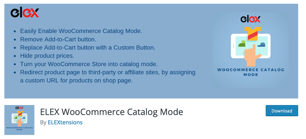 Elex WooCommerce catalog mode