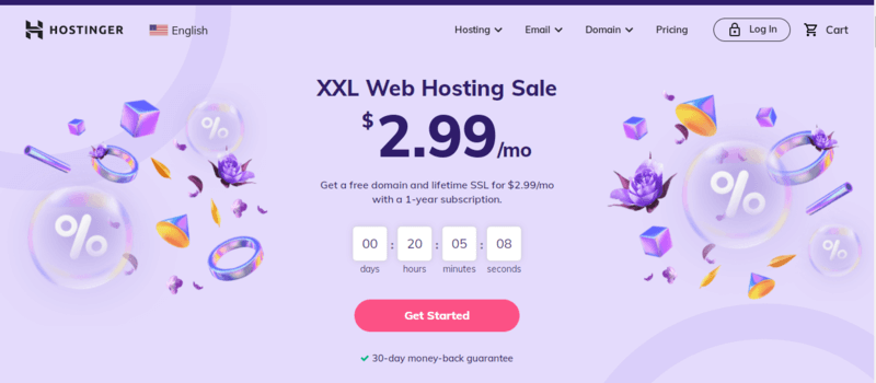 Get WooCommerce Hosting from Hostinger