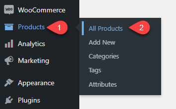 Opening all WooCommerce products window
