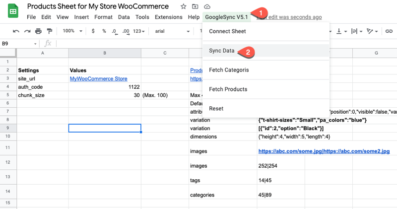 Syncing WooCommerce Products from Google Sheets