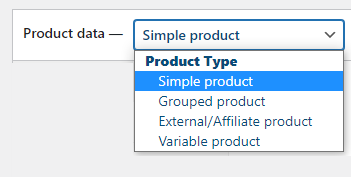 WooCommerce Product Data with Types