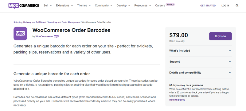 WooCommerce Orders Barcode Plugin