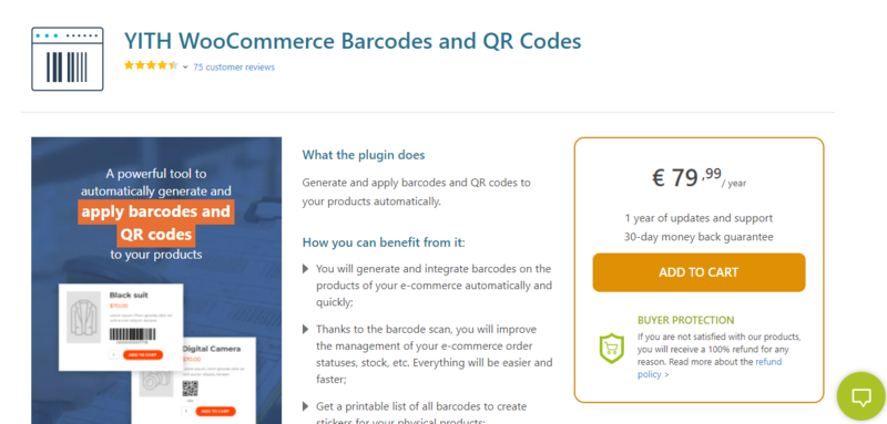 YTH WooCommerce barcodes and QR codes plugin