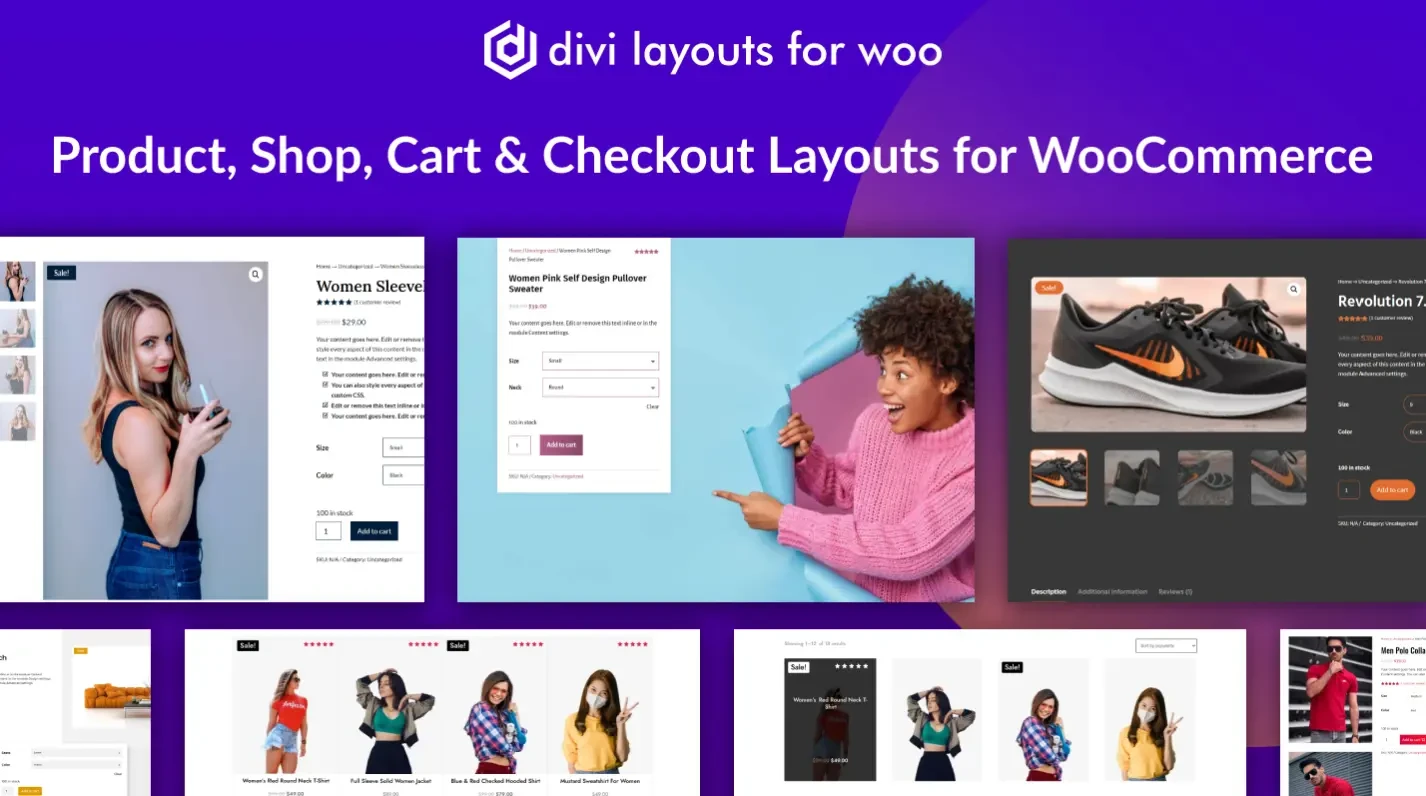 Divi WooCommerce Layouts