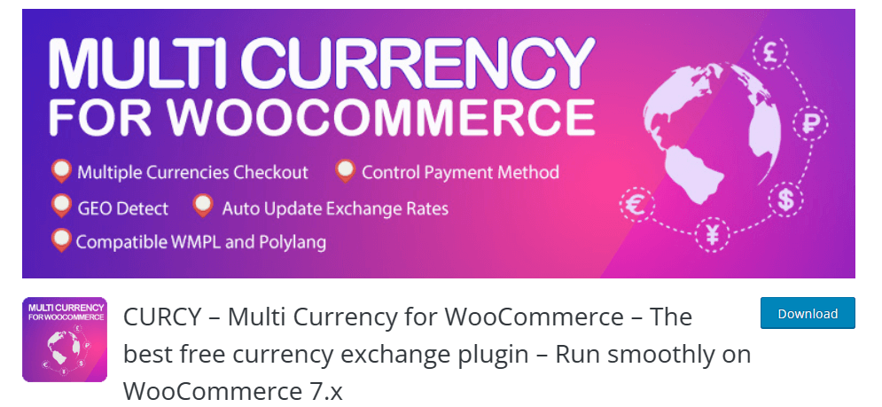 CURCY – Multi Currency Plugin for WooCommerce