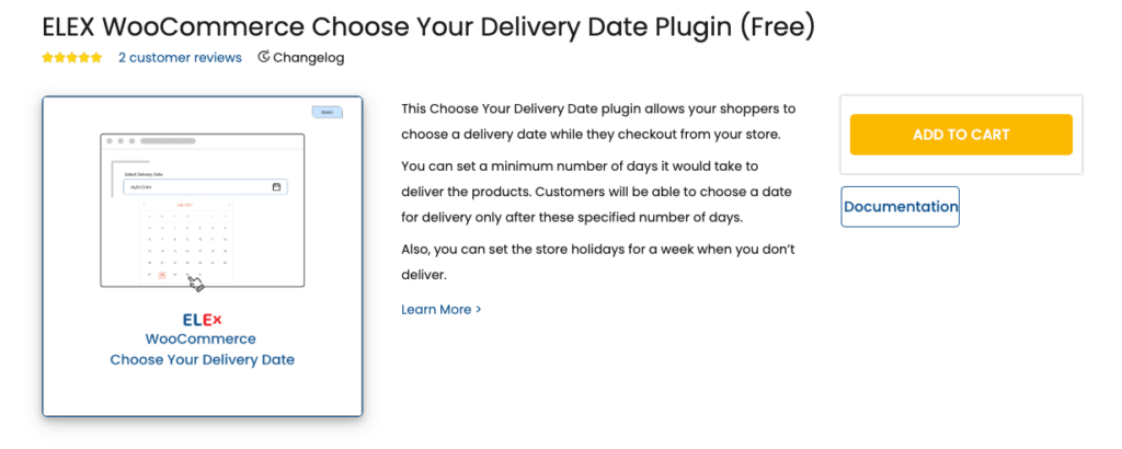 ELEX WooCommerce Choose Your Delivery Date Plugin