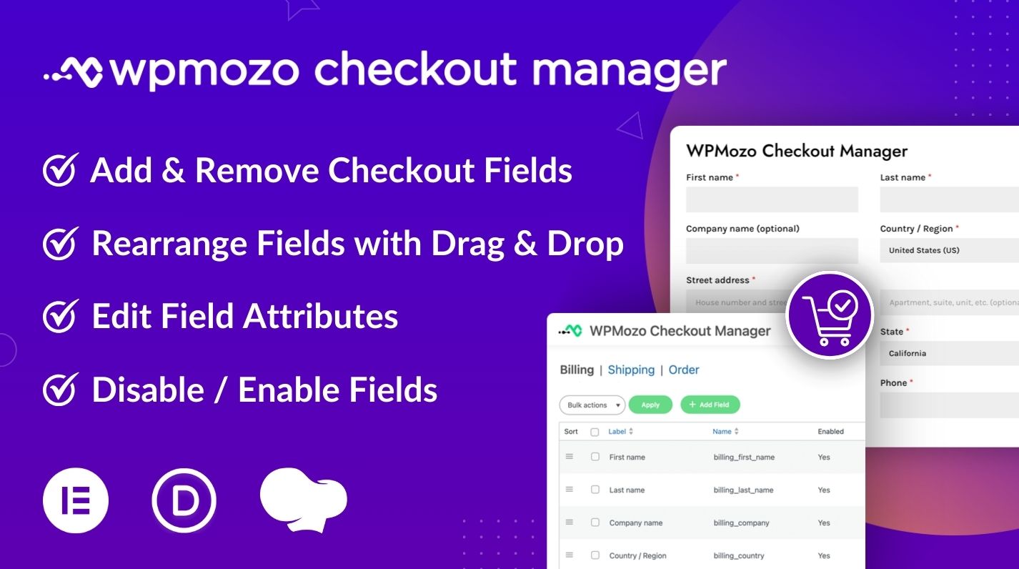 WPMozo Checkout Manager for WooCommerce