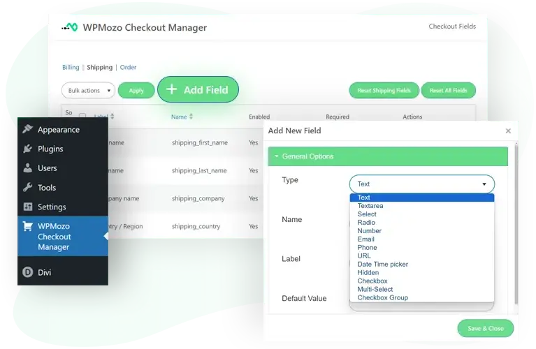 WPMozo Checkout Manager for Woo