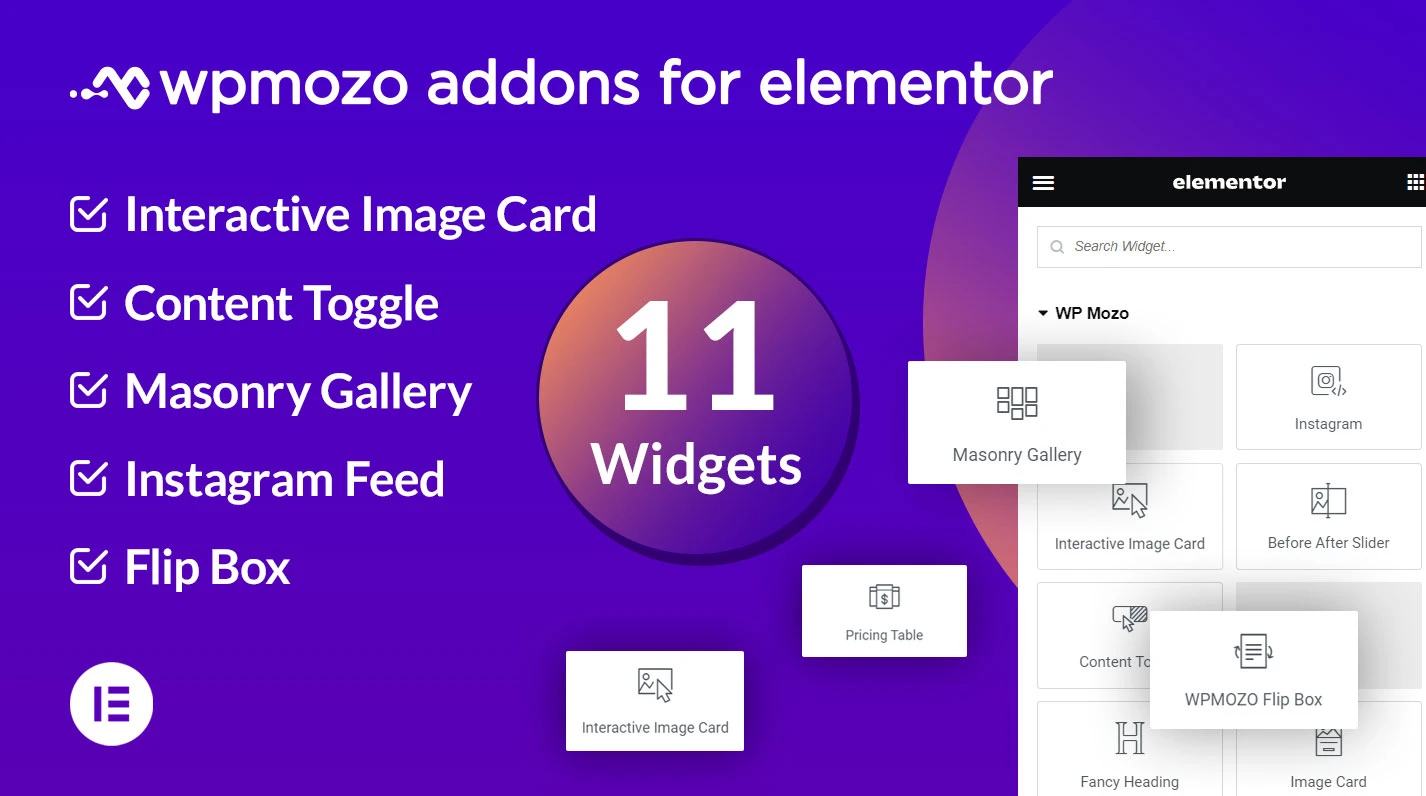 WPMozo Widgets for Elementor