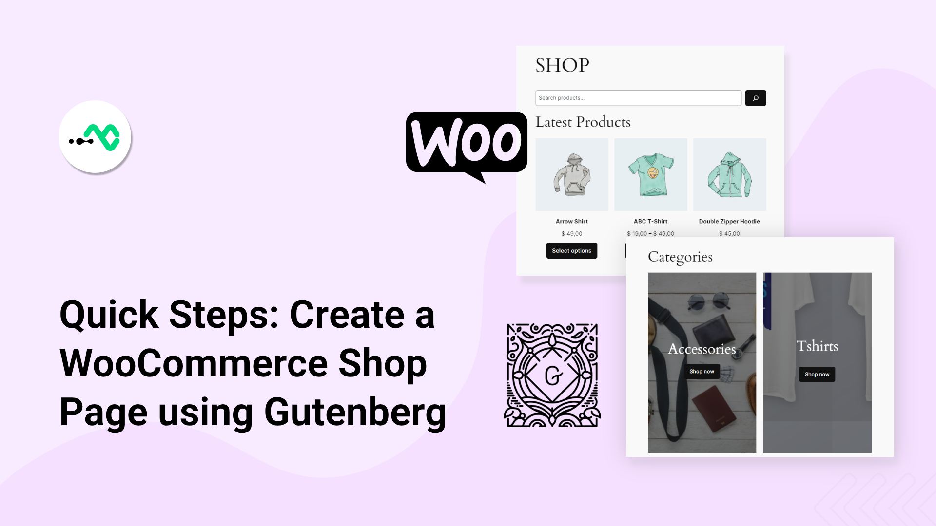 Create a shop page in WooCommerce using Gutenberg