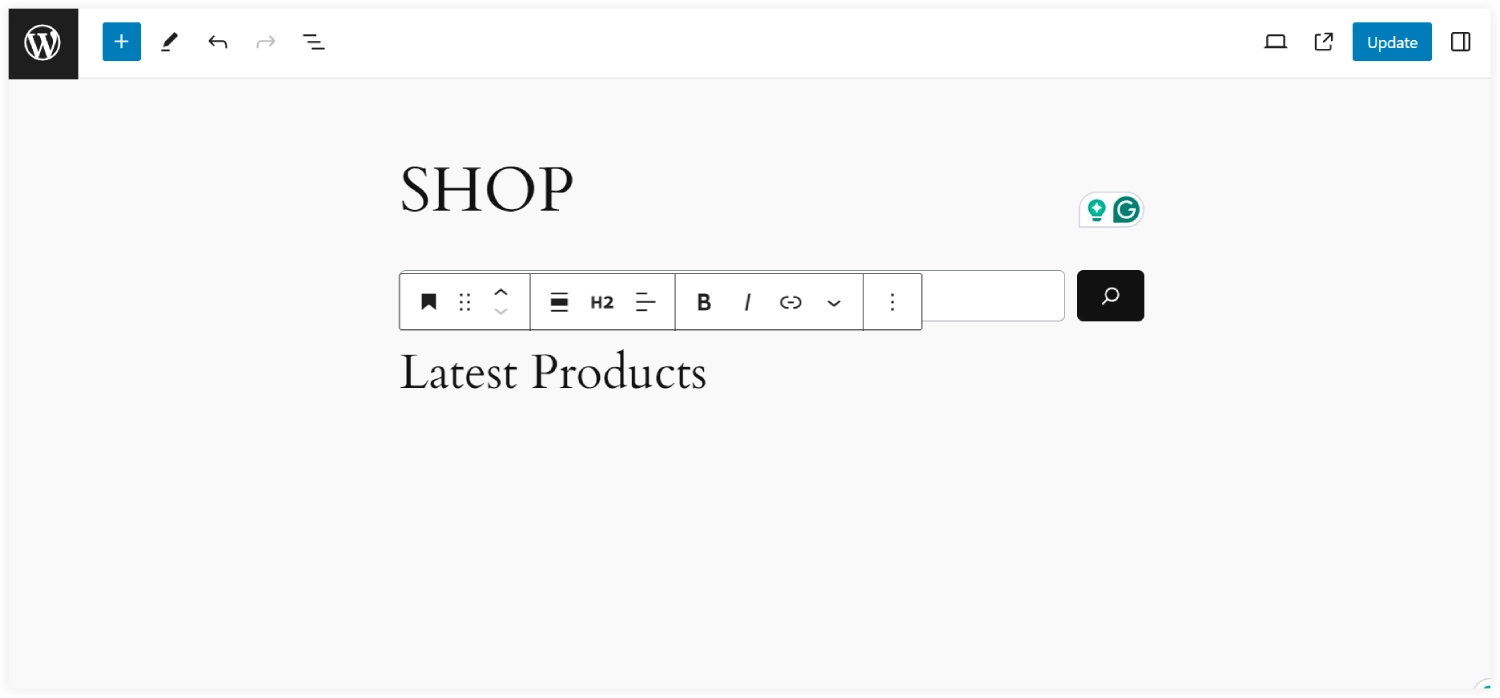 Add a shop page in WooCommerce