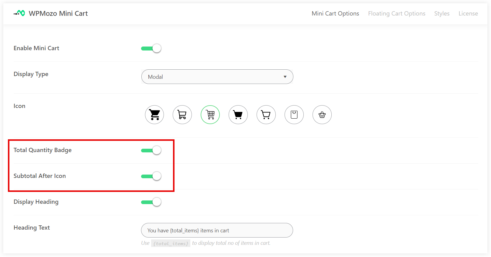 Display product details on mini cart 