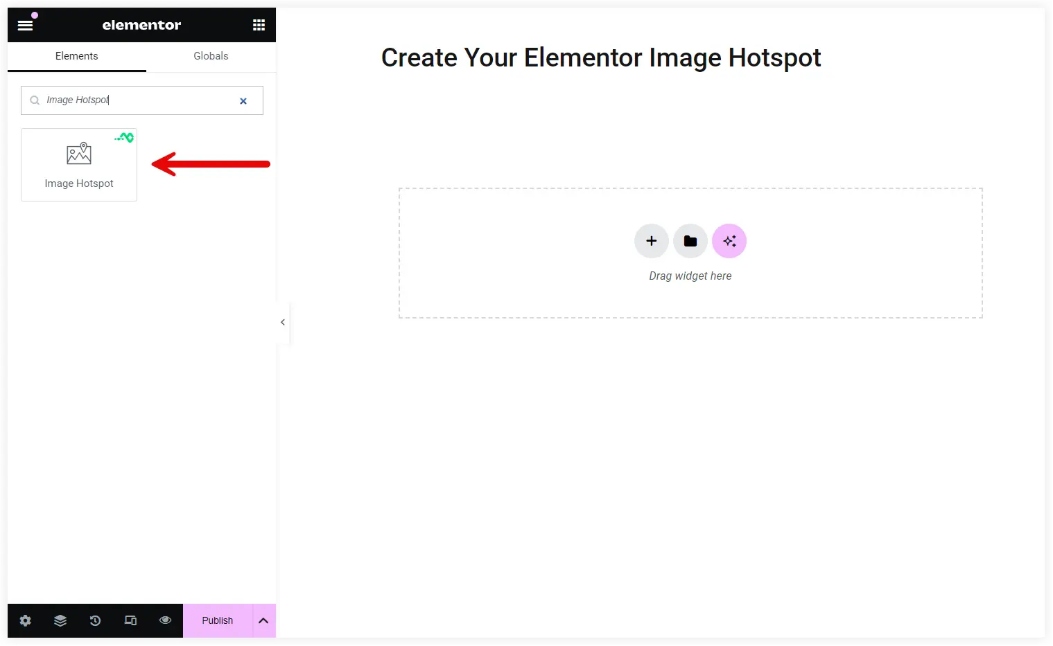 Create Elementor Image hotspot