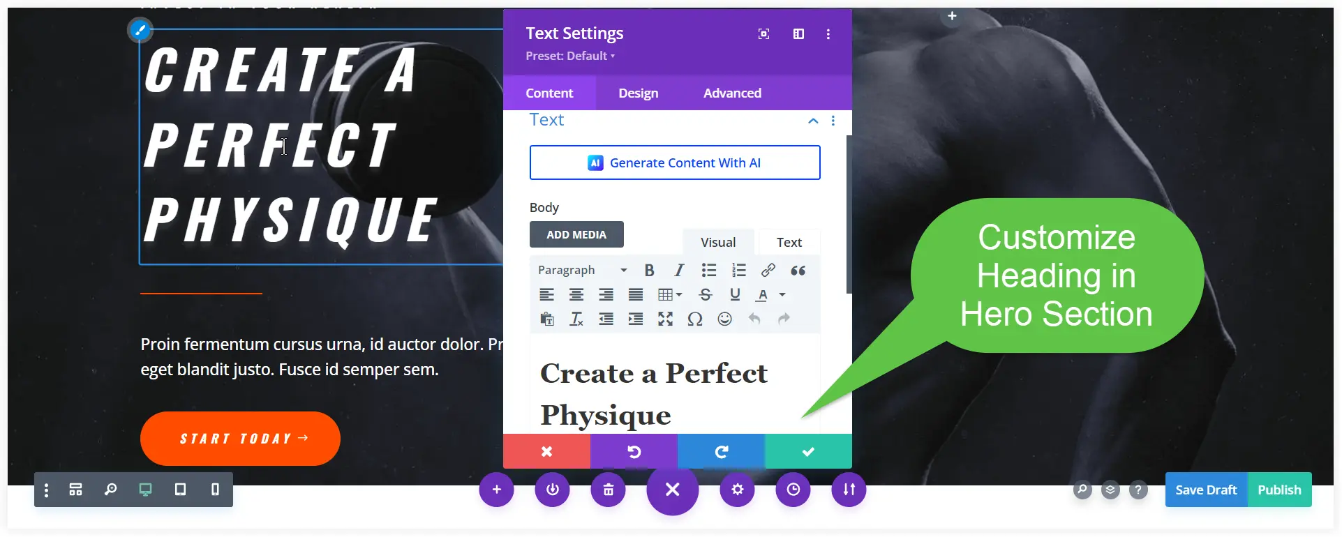 Customize Divi homepage 