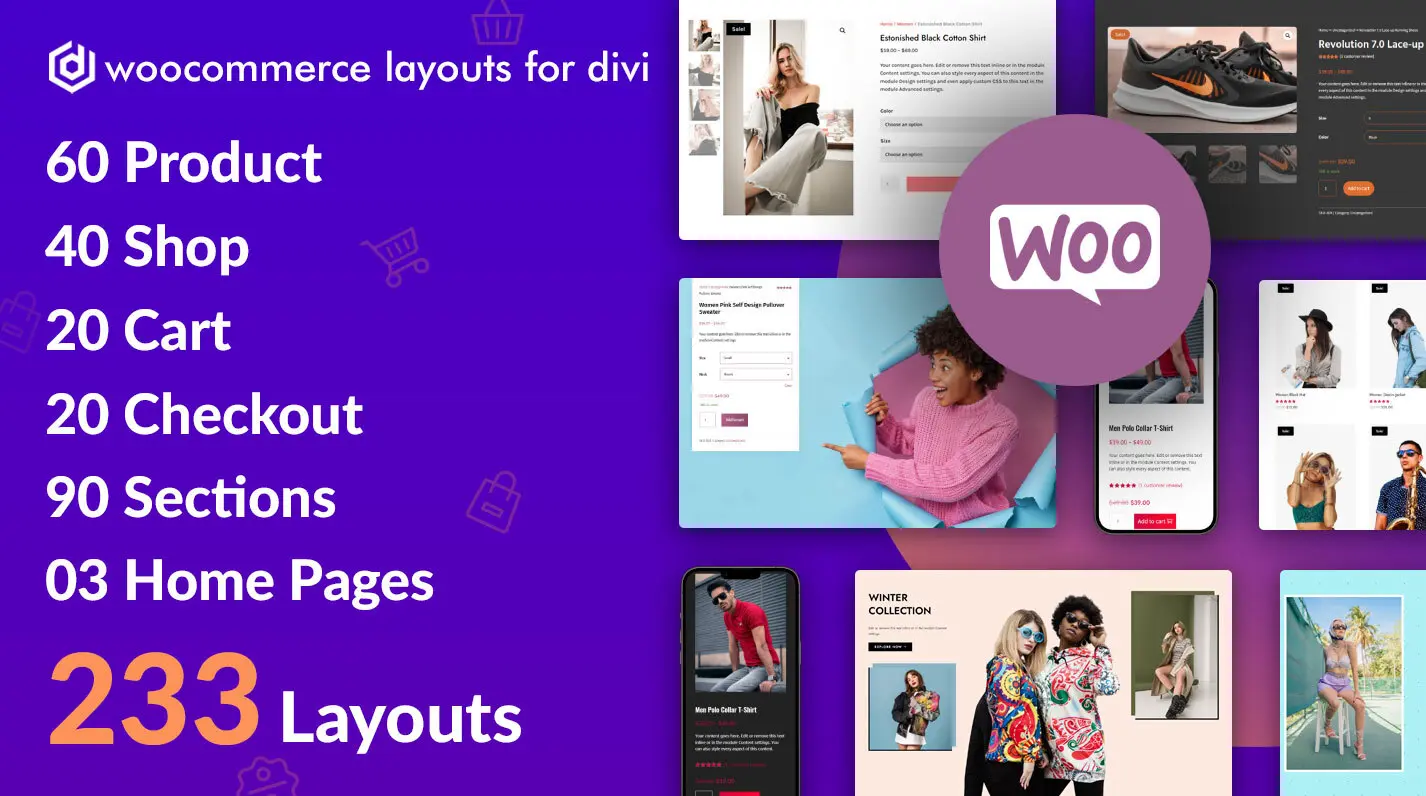 Divi Layouts for WooCommerce