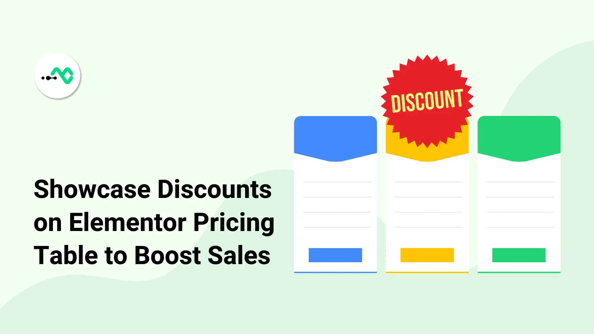 Elementor pricing table widget to display discounts