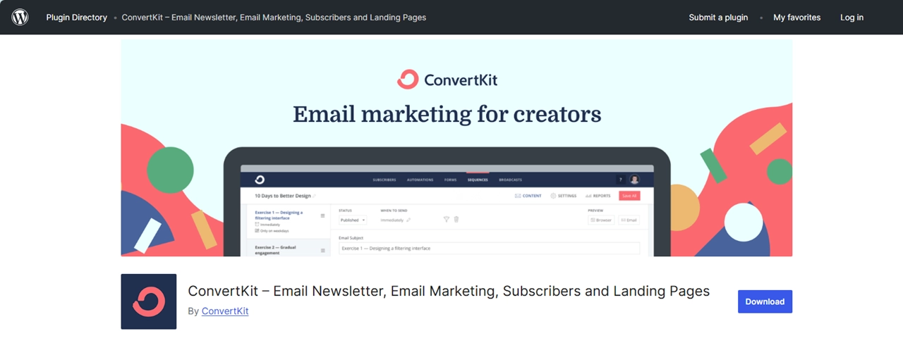 Kit (formerly ConvertKit) plugin for WordPress for email marketing for creators.