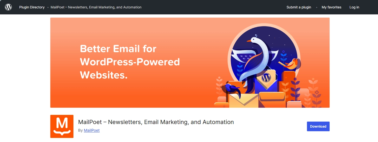 MailPoet - Newsletters, Email Marketing, and Automation directly from WordPress.