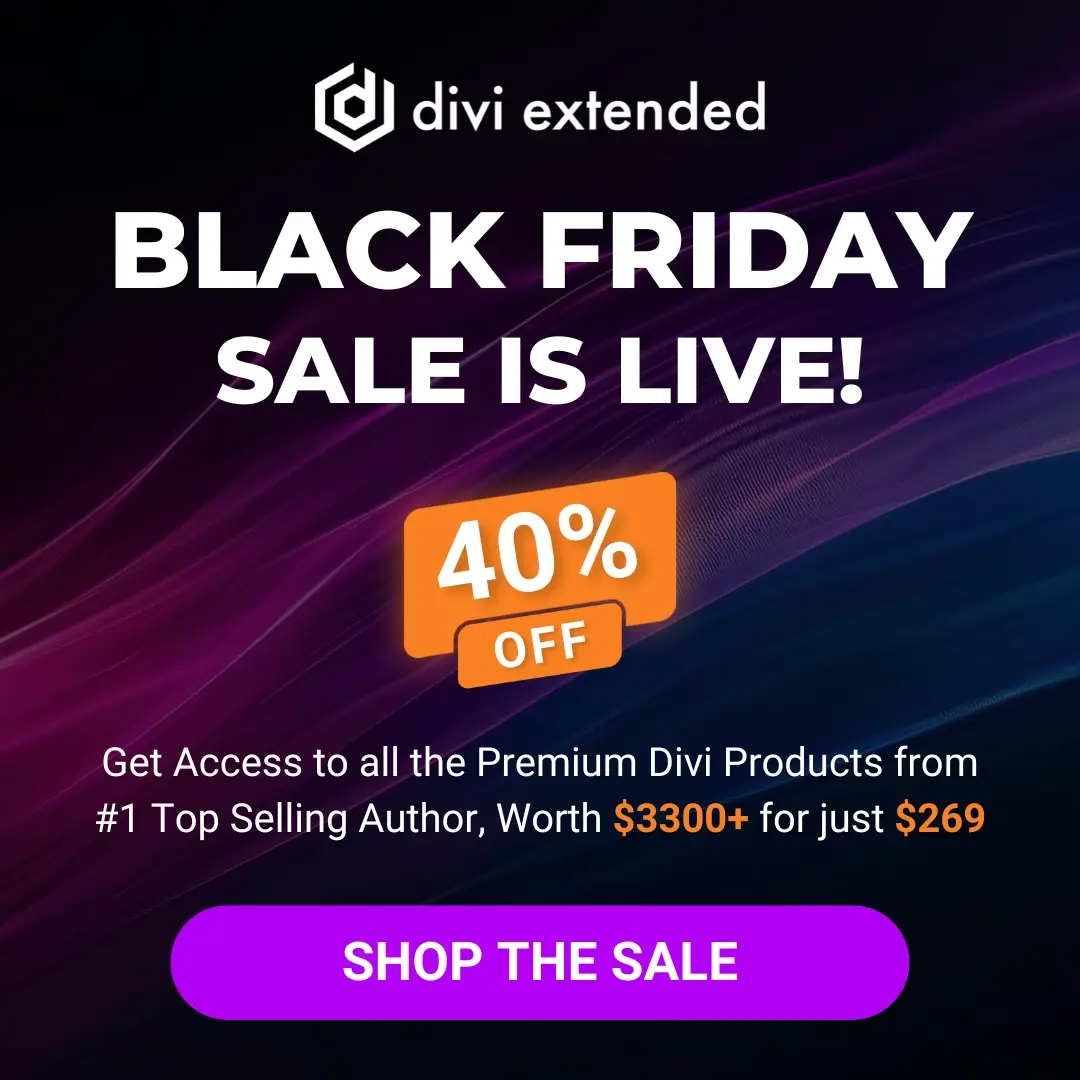 Divi Extended Black Friday Sale