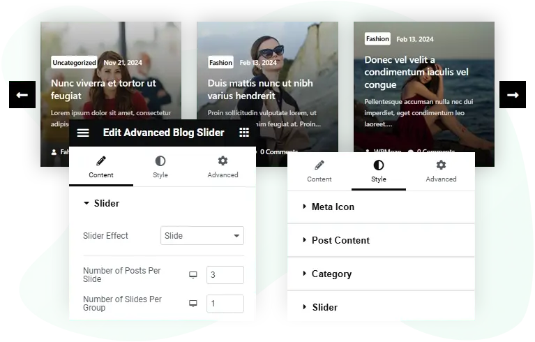 Elementor Advanced Blog Slider