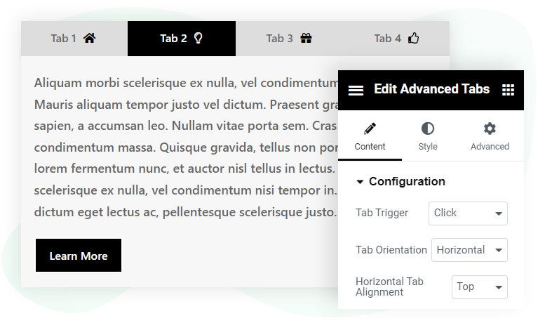 Elementor Advanced Tabs