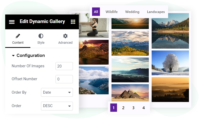 Elementor Dynamic Gallery
