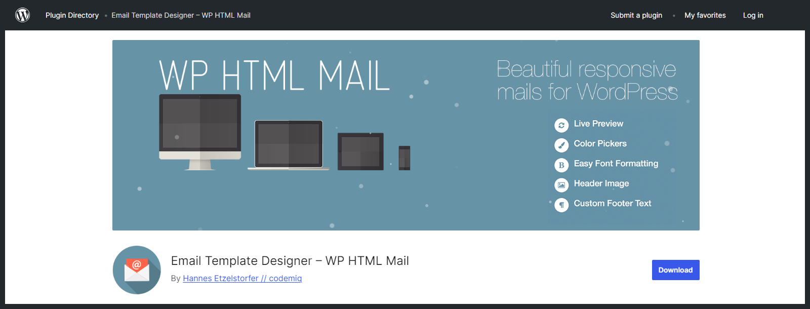 Woo email plugin - WP HTML Mail.