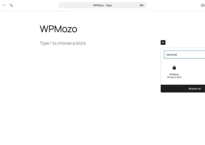 WPMozo Product Grid for WooCommerce Screensht 01