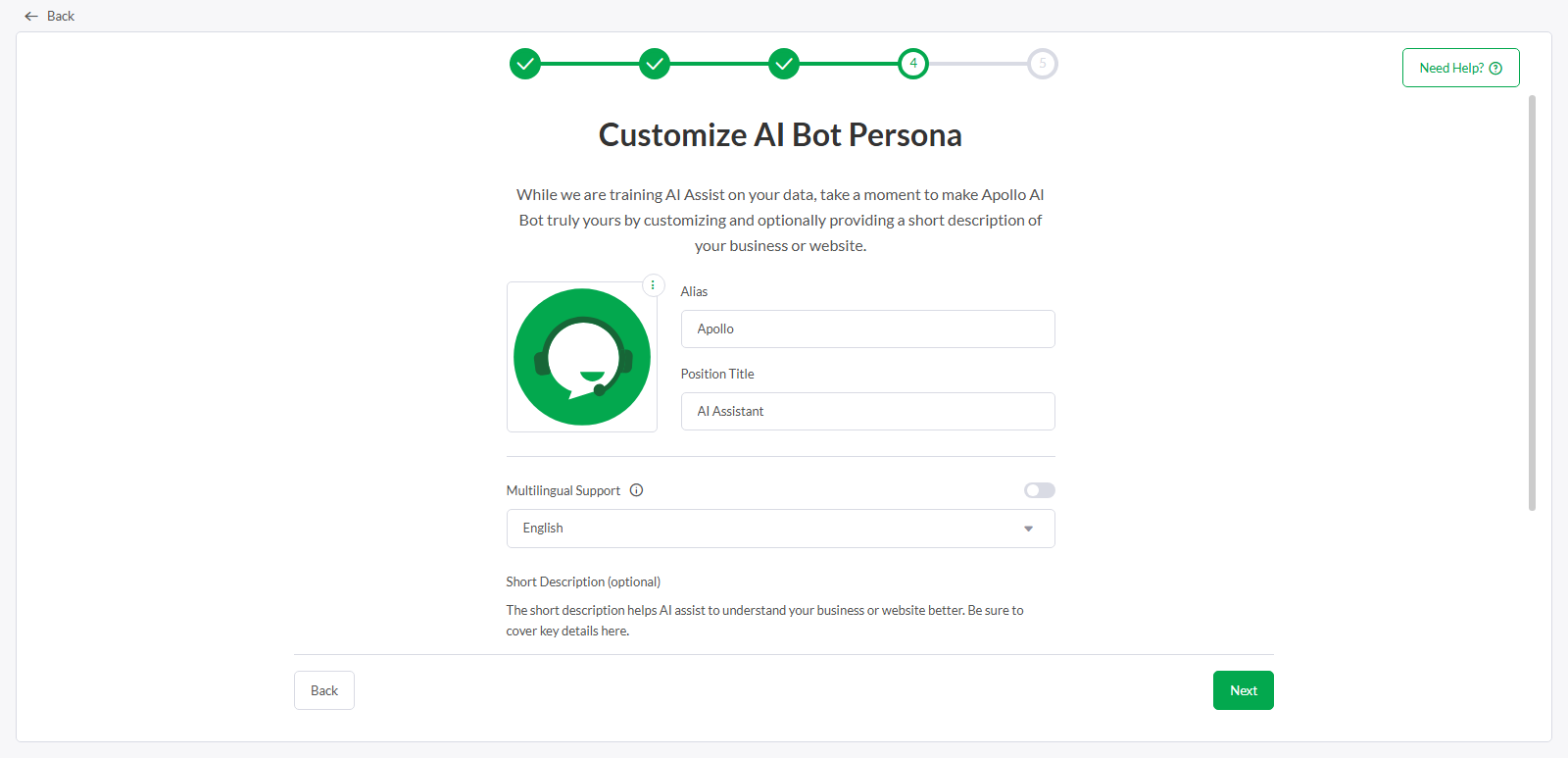 Customizing tawk.to AI Bot persona