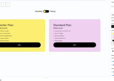 WPMozo Blocks and Addons Content Toggle Block Screenshot