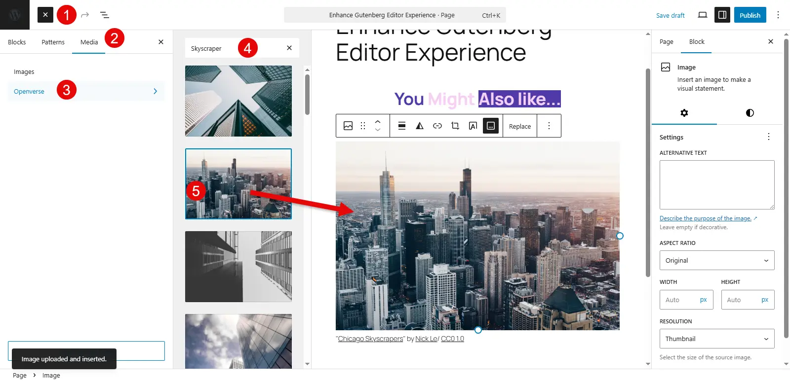 Accessing Openverse of Gutenberg