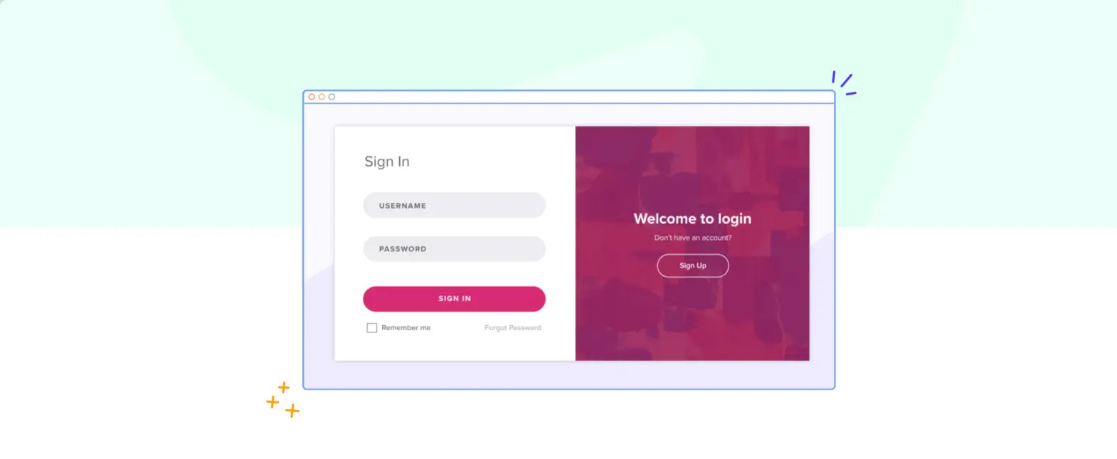 Login form block