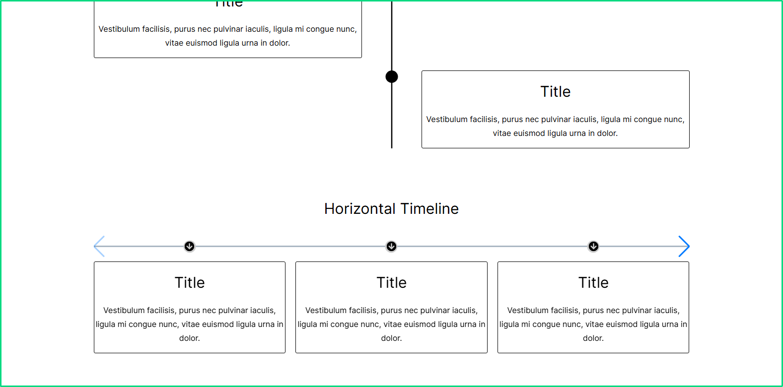 Timeline block examples