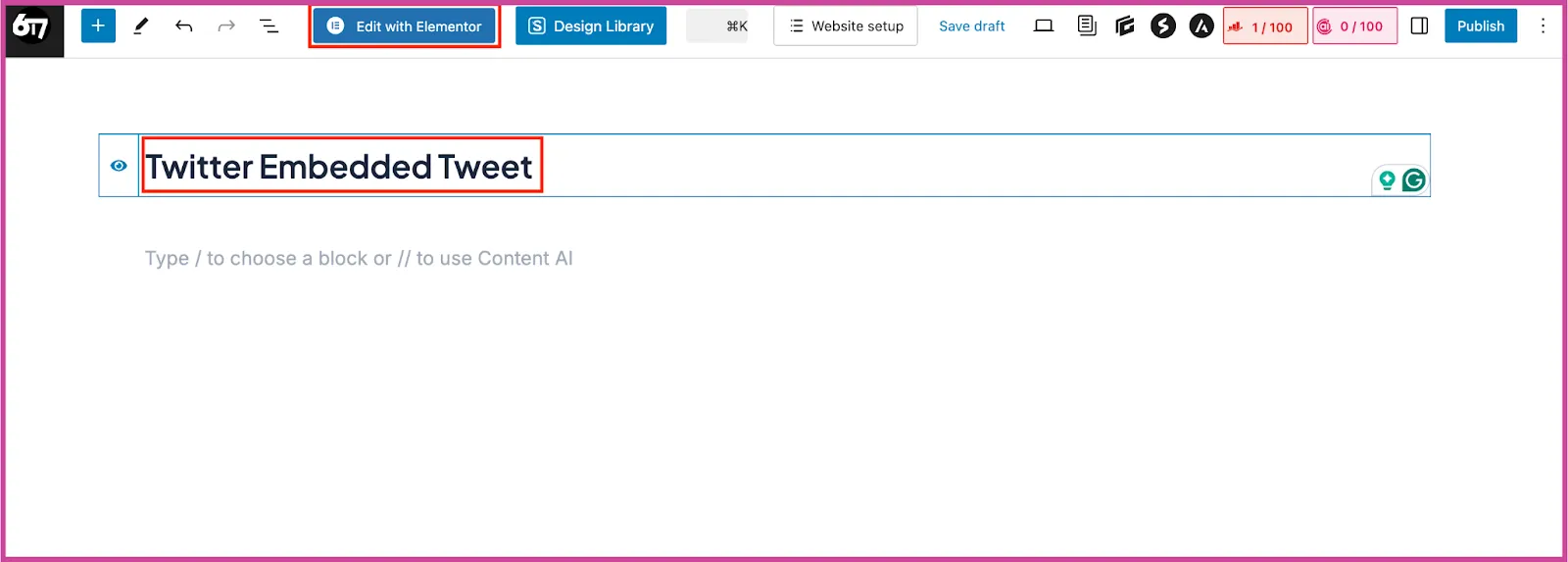 Title on the Gutenberg page