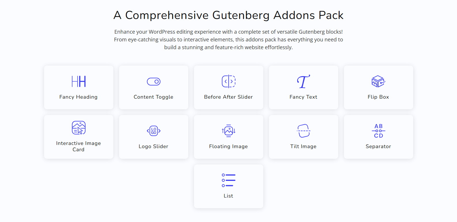 Free Gutenberg blocks in WPMozo Blocks and Addons plugin