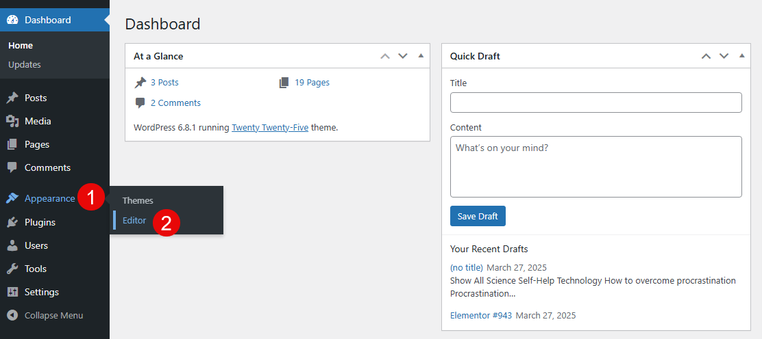 Steps to access the new WordPress editor