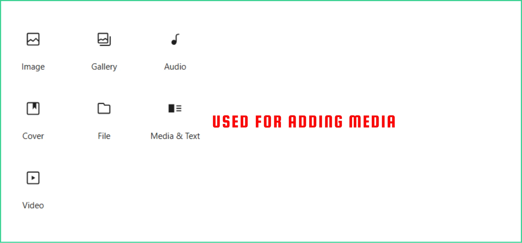 Showcase of Media blocks in Gutenberg editor