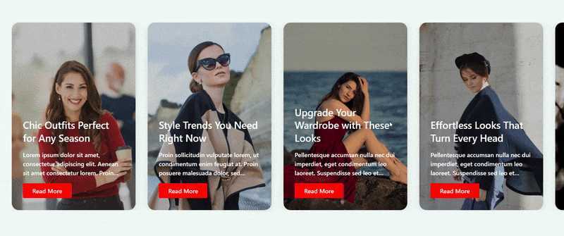 Horizontal Scrolling Posts
