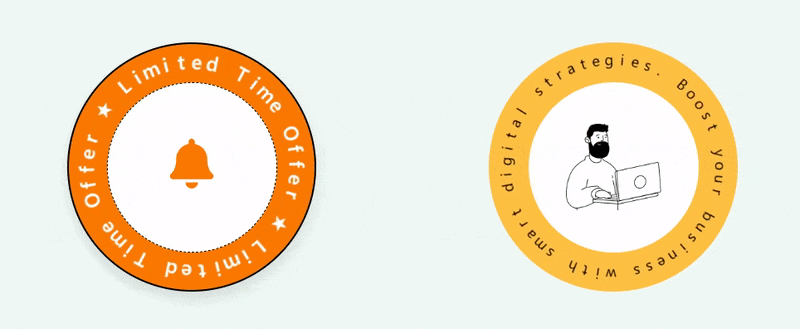 Rotating Text Widget