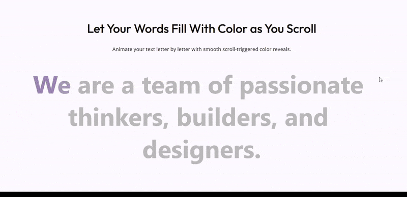 Scroll Text Widget