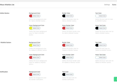 Wishlist button styles