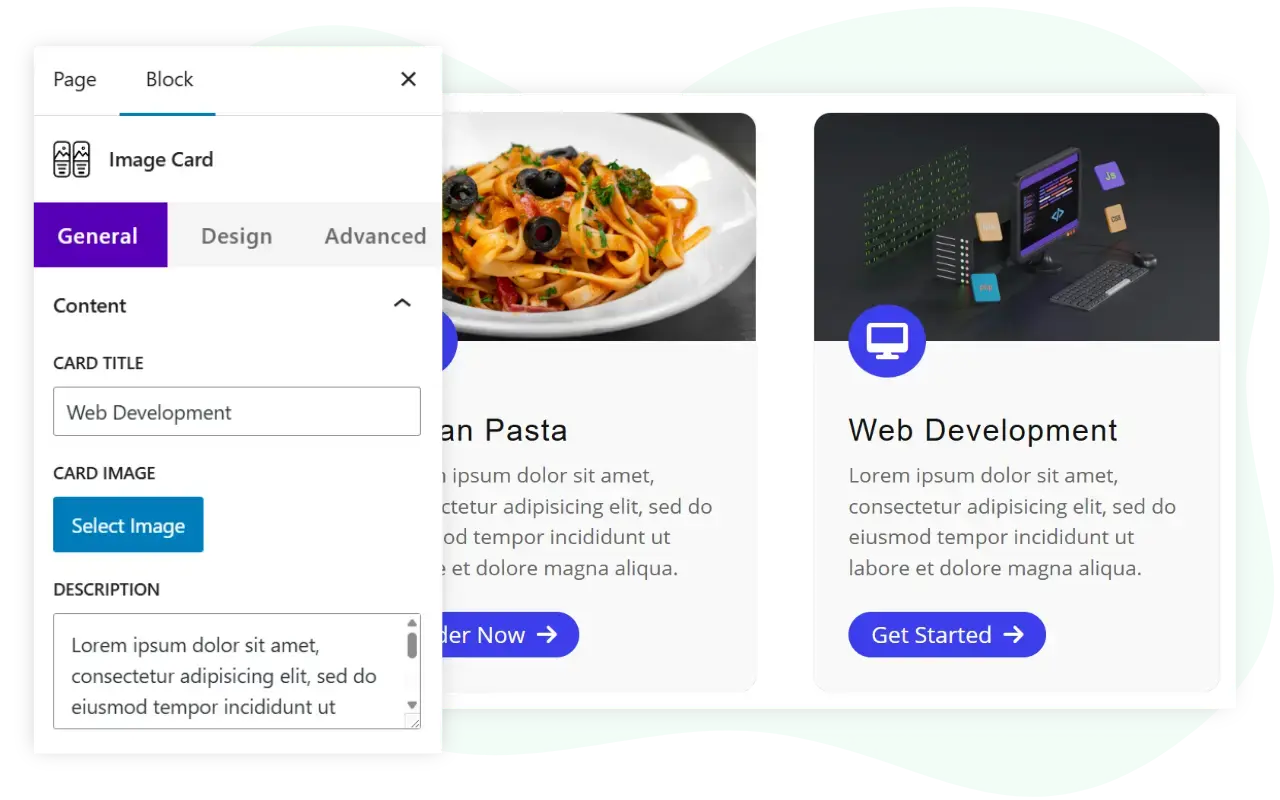 WPMozo image card