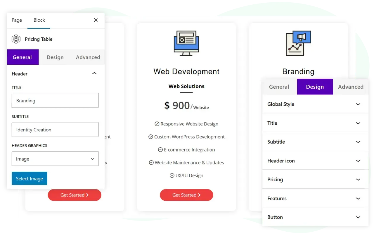 WPMozo pricing table