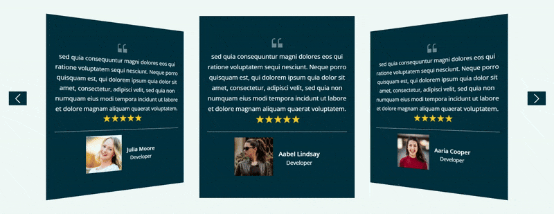 WPMozo testimonial slider