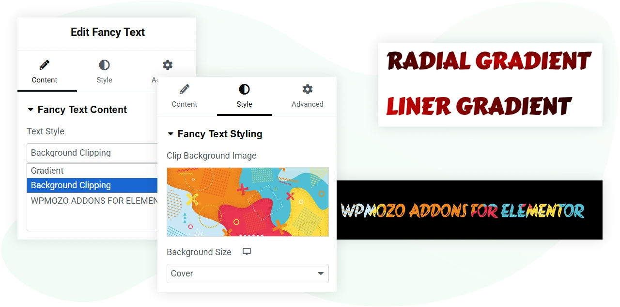 Elementor fancy text