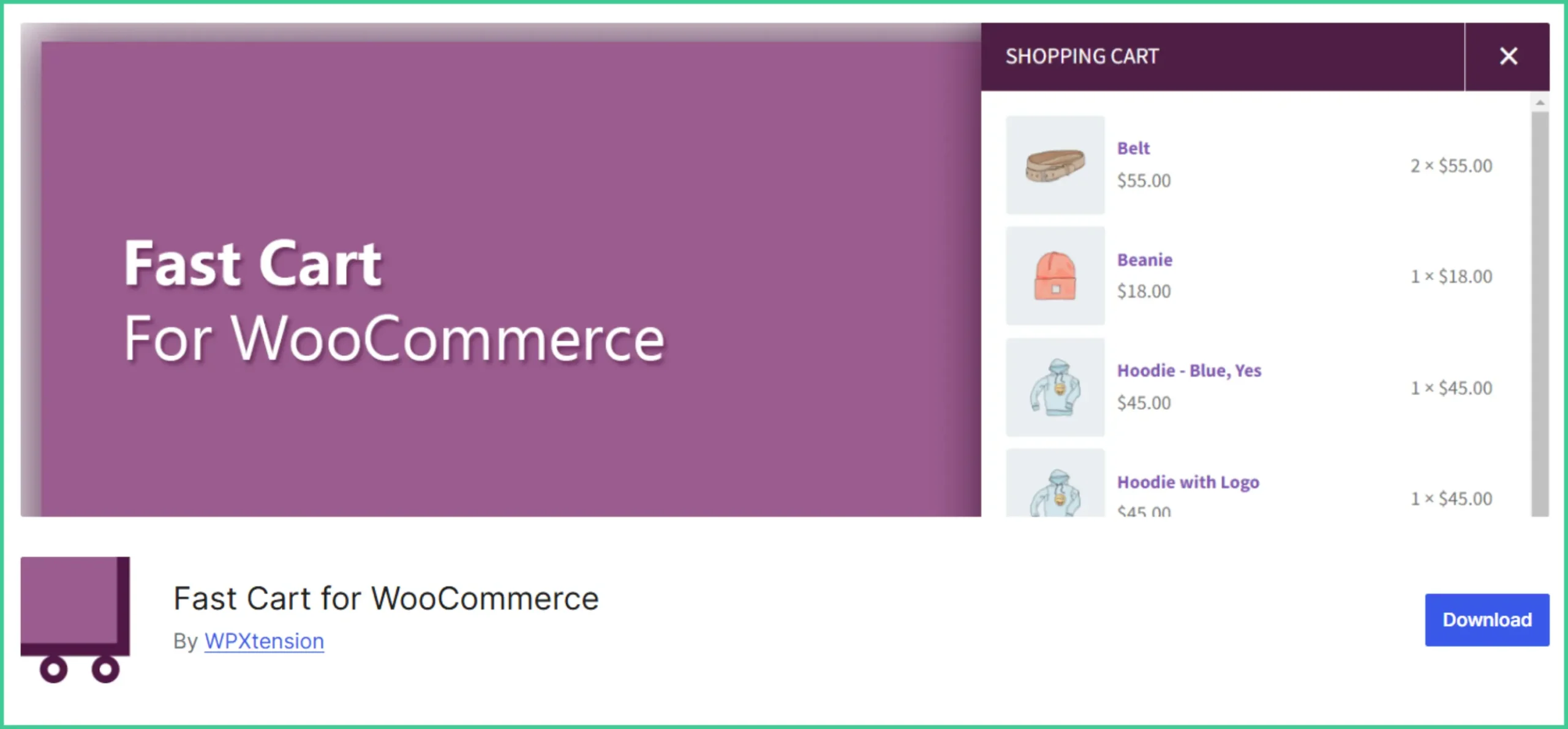 Fast Cart plugin for WooCommerce by WPXtension.