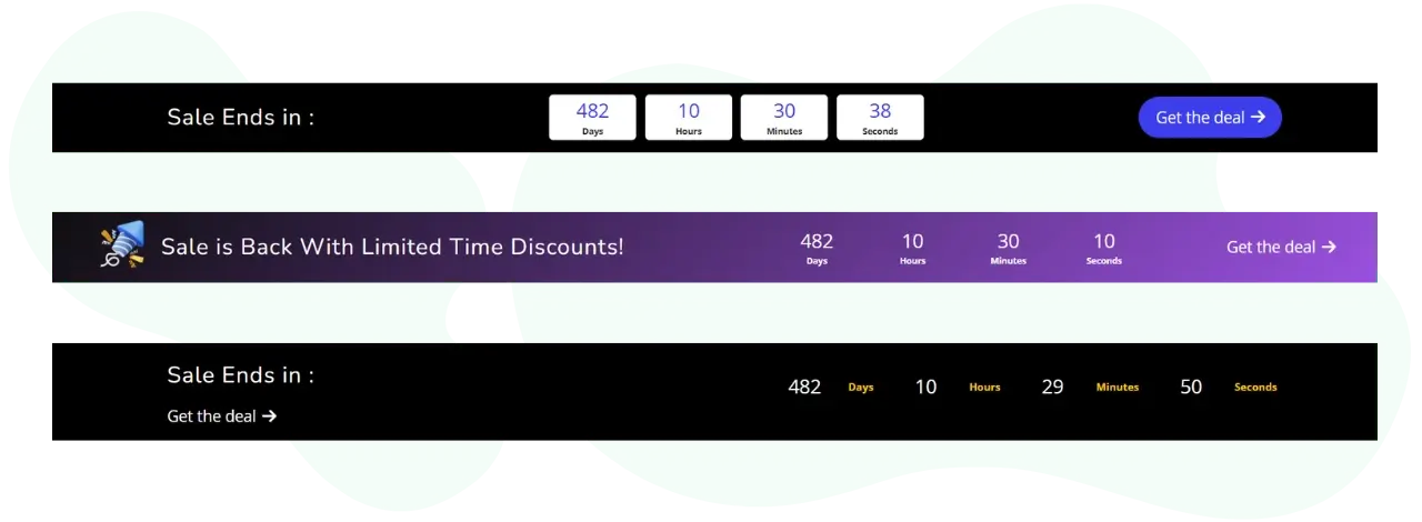 Promotion bar block